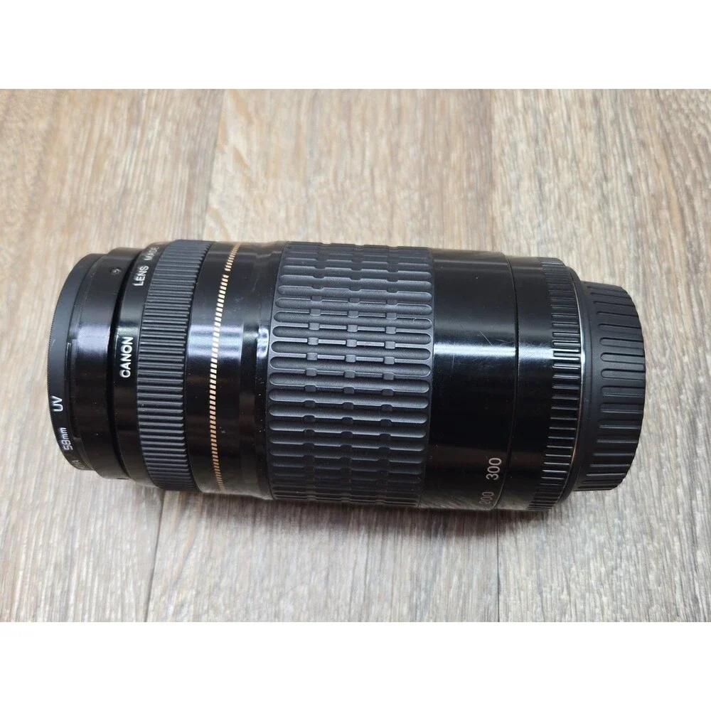 Canon 75-300mm EF 1:4-5.6 III USM Zoom Lens Black Ultrasonic - PARTS REPAIR